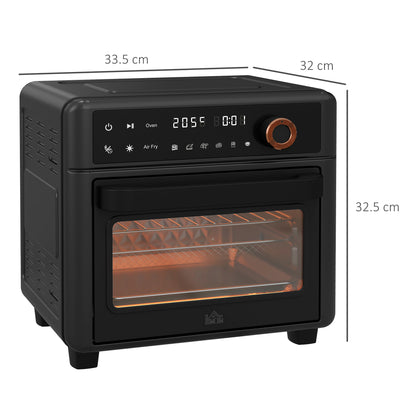 Retro Style Air Fryer Oven, 13L Mini Oven, Multifunction Countertop Convection Oven with 12 Presets, Adjustable Temp and Time, 1200W