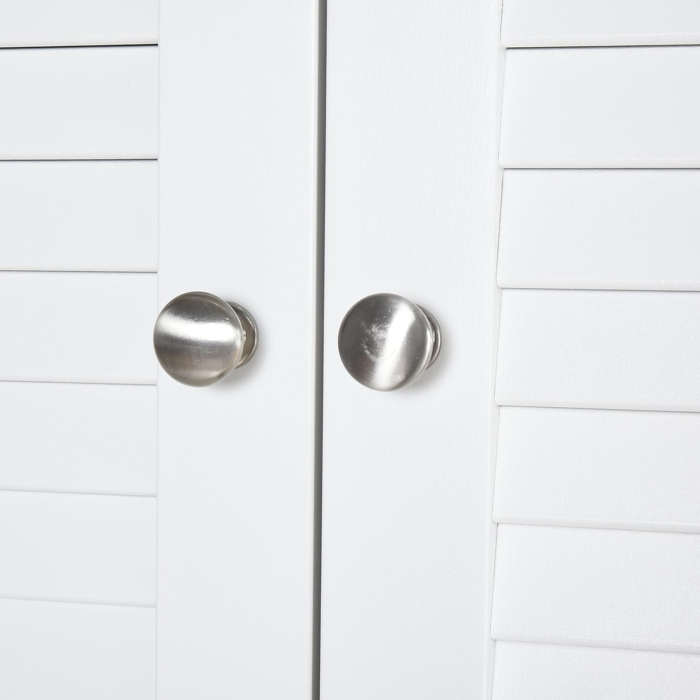 Retro Style Freestanding 6-Tier Bathroom Storage Cabinet White