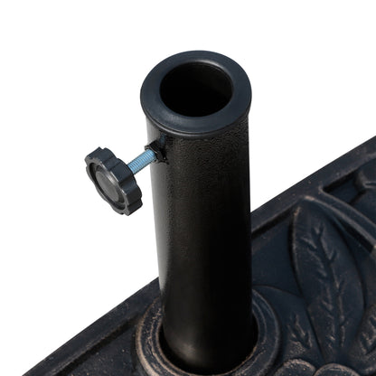 Outsunny Heavy Duty Parasol Umbrella Base, Resin-Bronze Colour