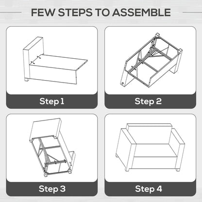Outsunny 2 Seater Rattan Sofa Chair All-Weather Wicker Weave Chair Outdoor Garden Patio Furniture - Grey