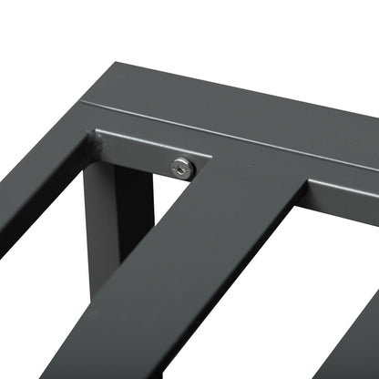 Outsunny 9 Piece Patio Dining Sets 4 Chairs 4 Ottoman Cushioned Seating and Back