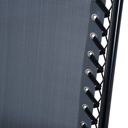 Outsunny 3 Piece Outdoor Rocking Set with 2 Folding Chairs and 1 Tempered Glass Table, Patio Bistro Set for Garden, Deck, Grey