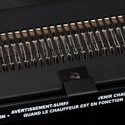 Electric Wall-Mounted Fireplace Heater with Adjustable Flame Effect, Remote Control, Timer, 1800/2000W, Black