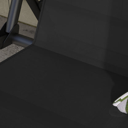 Outsunny Garden Swing Seat Cover Replacement, for 2 and 3 Seater Swing Bench, 115cm x 48cm x 48cm, Black