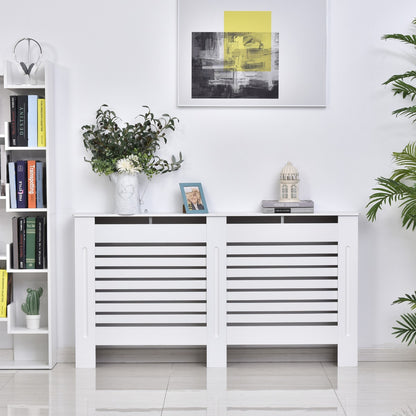 152L x 19W x 81H cm MDF Radiator Cover-White