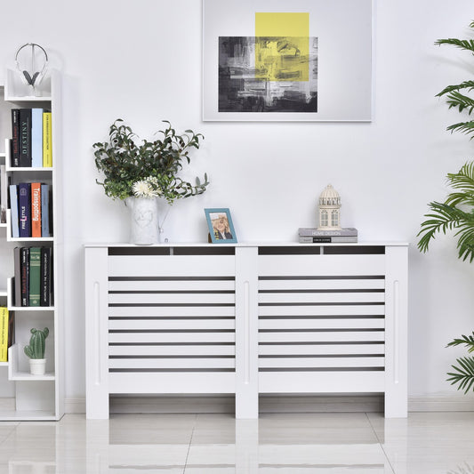 152L x 19W x 81H cm MDF Radiator Cover-White