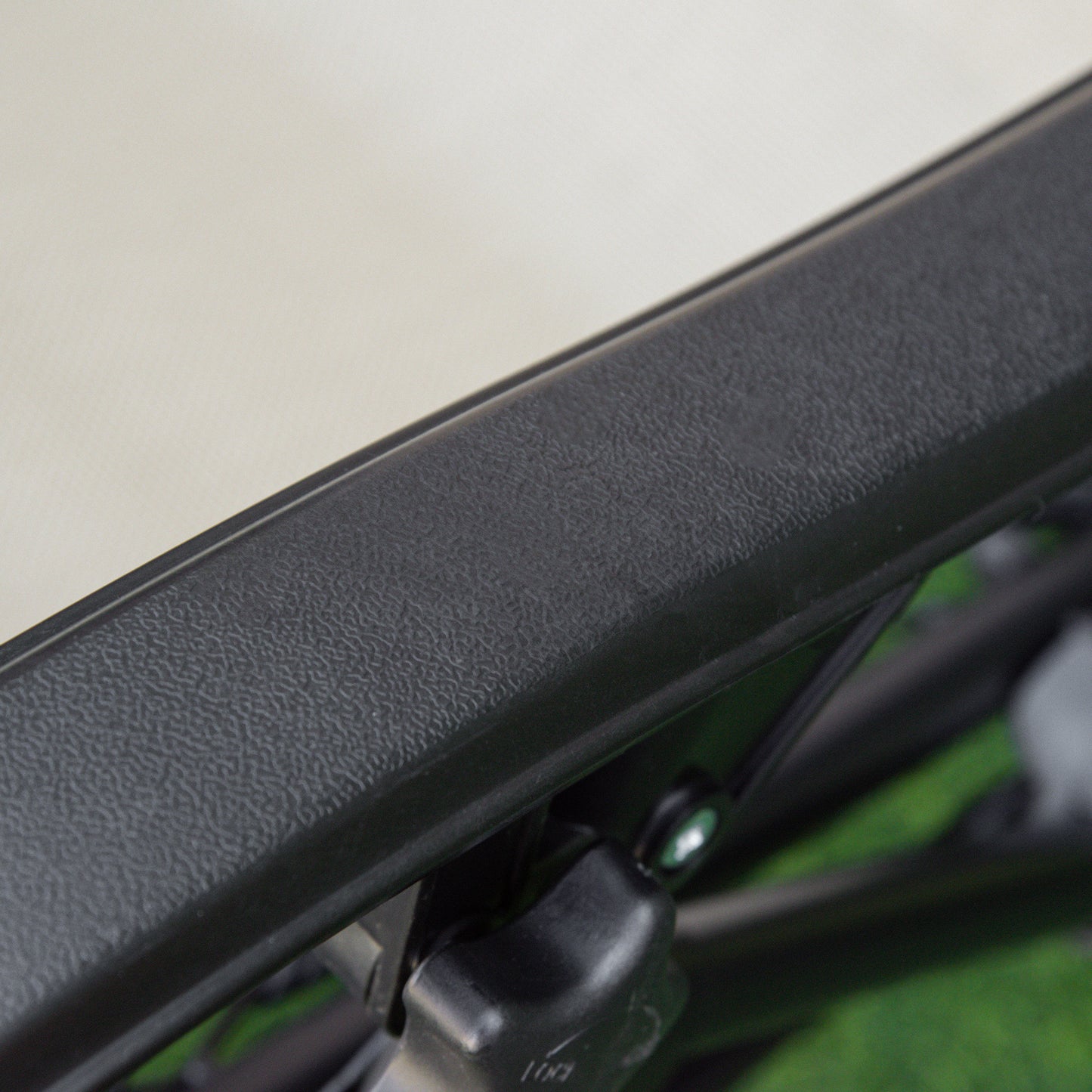 Outsunny 3 Piece Folding Zero Gravity Chairs Sun Lounger Table Set w/ Cup Holders Reclining Garden Yard Pool, Beige