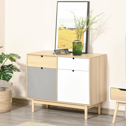 Sideboard Storage Cabinet Kitchen Cupboard with Drawers for Bedroom, Living Room, Entryway
