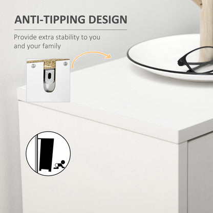 Modern Shoe Cabinet with 2 Flip Doors, Drawer and Adjustable Shelf, Hallway Shoe Cupboard Storage Organizer for 12 Pairs of Shoes, White