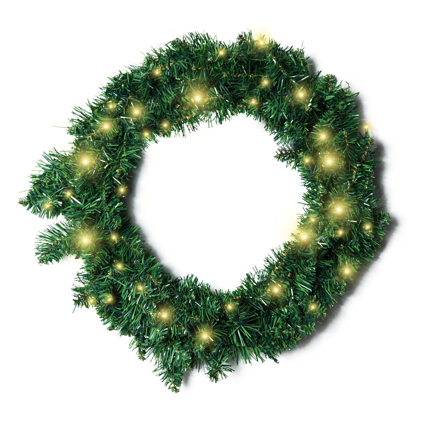 Christmas Wreath Decoration, 50 LED Lights