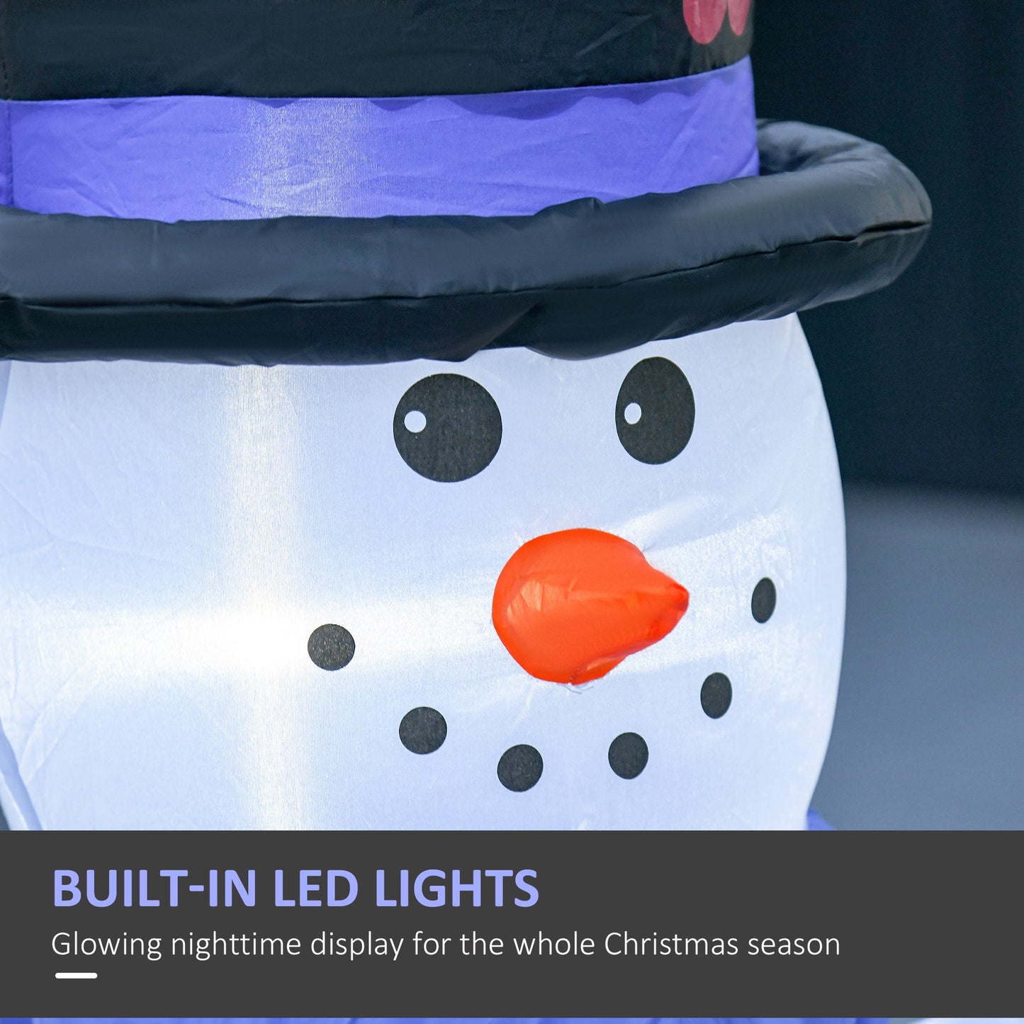Christmas Inflatable Snowman Family Outdoor Home Seasonal Holiday Decoration With LED Light