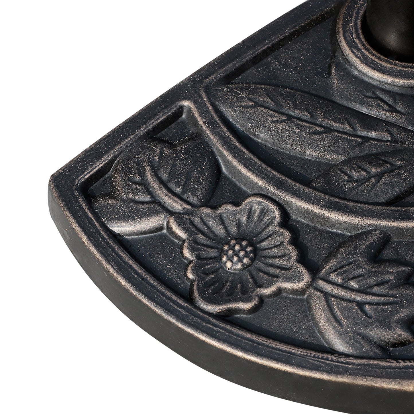 Outsunny Heavy Duty Parasol Umbrella Base, Resin-Bronze Colour