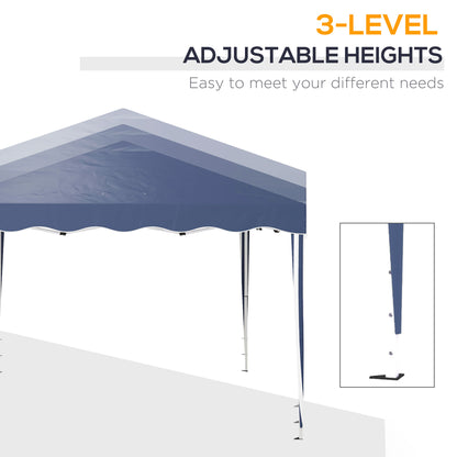 Outsunny 3 x 3m Pop Up Gazebo, Outdoor Camping Gazebo Party Tent with Carry Bag