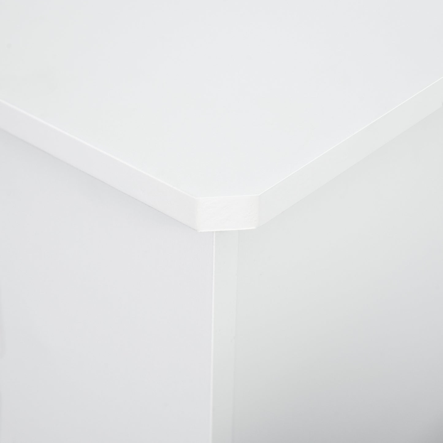 MDF White Painted Radiator Cover Slatted Cabinet Shelving Display Horizontal Style Modern Piece 172L x 19W x 81H cm