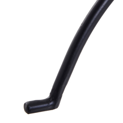 Outsunny Folding Wood Log Holder Fireplace Storage Rack Matte Metal Elevated Indoor Outdoor 45x35cm Black