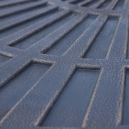 Outsunny 2 PieceFlabelliform Parasol Base Resin Umbrella Stand Weights for Cantilever Parasol with Handles, Bronze