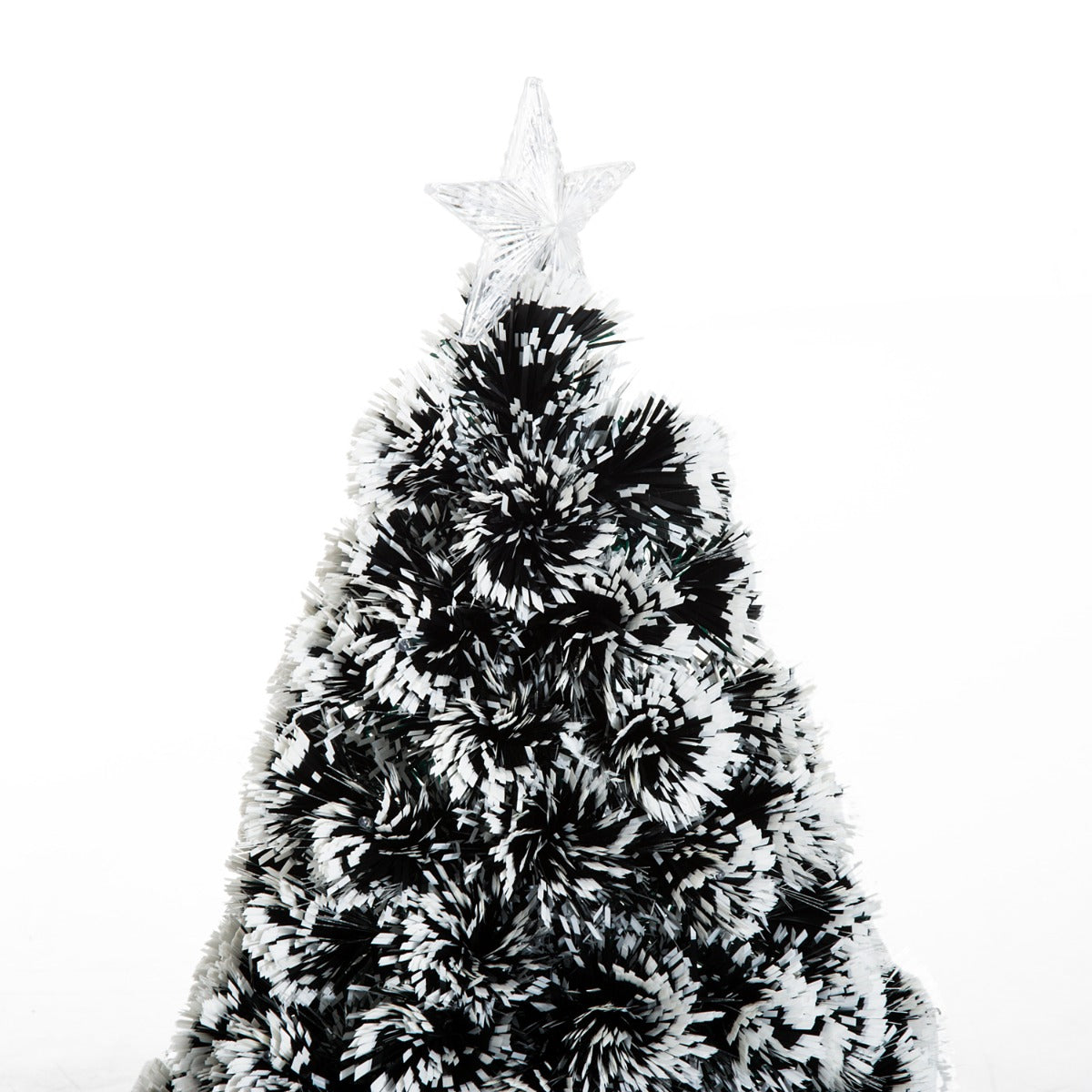 3ft 90cm Green/White Artificial Christmas Tree With Prelit LED