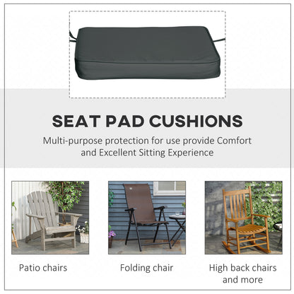 Outsunny Set of 6 Piece Chair Cushion, 42Lx42Wx5T cm - Grey