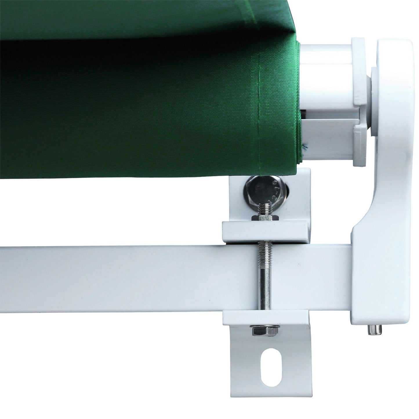 Outsunny Garden Patio Manual Retractable Awning Canopy Sun Shade Shelter 4m x 3m-Green