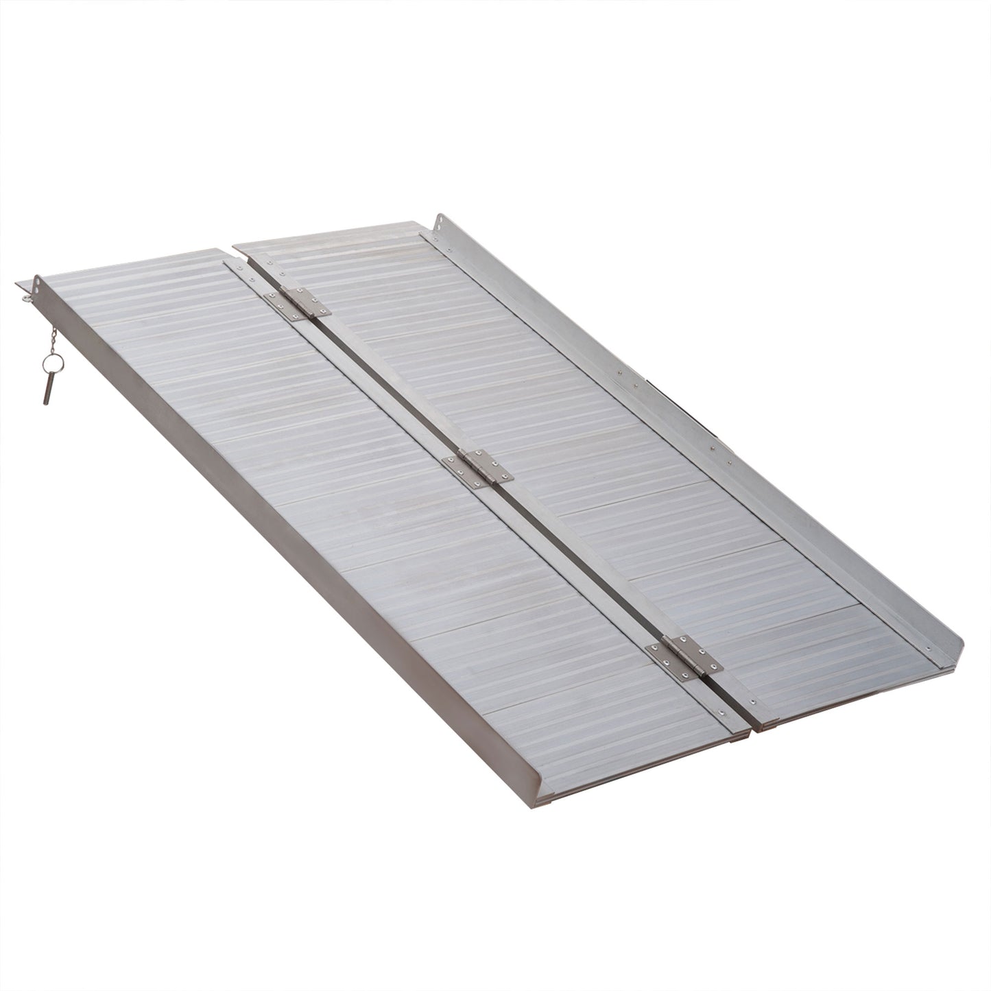 Folding Aluminium Anti-Corrosive Alloy Frame Skid Proof Assist Ramp With Handle 40"