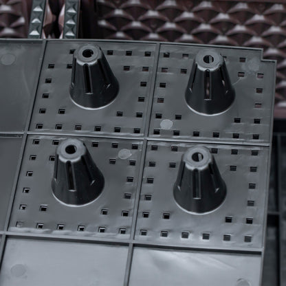 Outsunny 50cm x 50cm x 46.5cm Set of 2 Garden Raised Bed, Elevated Planter Box, Flower Vegetables Planting Container with Self-Watering Design