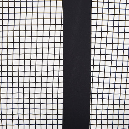 Outsunny Steel Lift-Top Screen Firepit Black