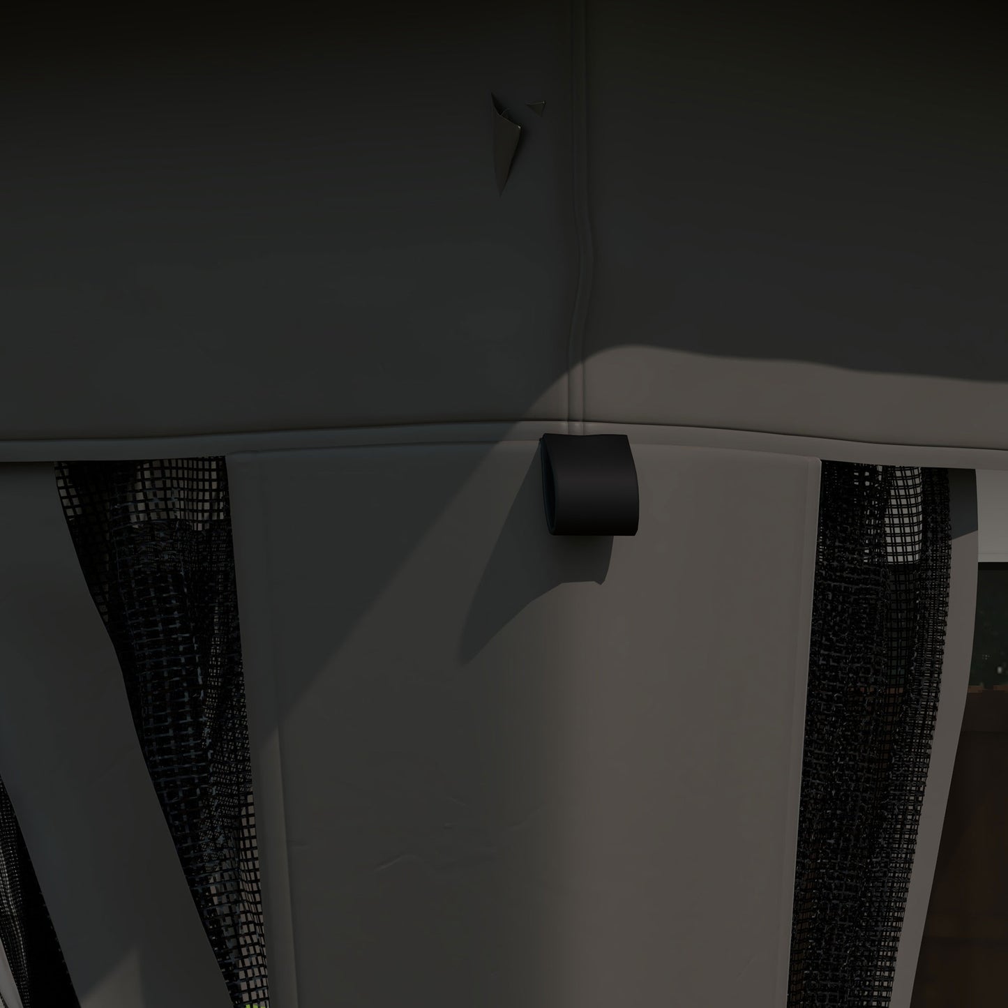 Outsunny 3 x 3(m) Pop Up Gazebo with Mosquito Netting, 1 Person Easy up Marquee Party Tent 1-Button Push Double Roof Carry Bag, Sandbags Grey