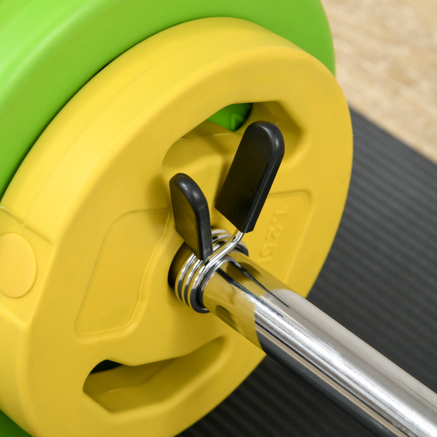 20kg Barbell Weights Set, Adjustable Weights With Non-slip Handle, for Women and Men Home Gym Strength Training
