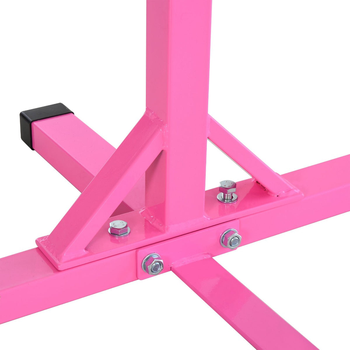 Steel Frame Adjustable Horizonal Gymnastics Bar for Kids Pink