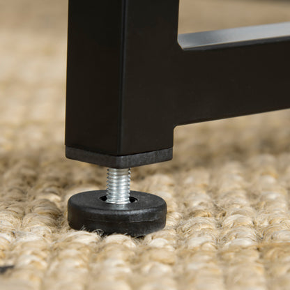 Square Bar Table with Stools, Concrete Effect 5 Pieces Small Kitchen Table and Chairs Set for 4 People, with Steel Frame and Footrest, Grey