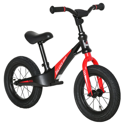 30cm Kids Balance Bike, No Pedal Training Bicycle, w/ Air Filled Tires, Adjustable Handlebar, Padded Seat, for Children Aged 3-6