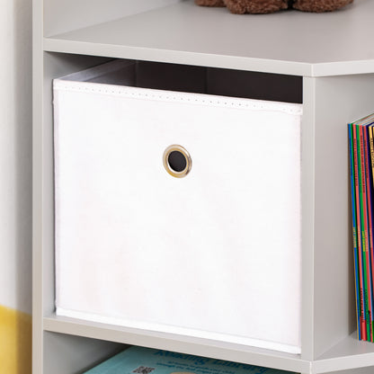 Kids Storage Cabinet Corner Toy Storage Organizer Bookcase Rack for Children's Play Room/Bedroom with Anti-tipping Hardware Drawers, Grey