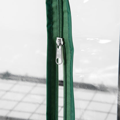 Outsunny 4 Tiers Mini Portable Greenhouse Plant Grow Shed Metal Frame Transparent Clear Cover 160H x 70L x 50Wcm