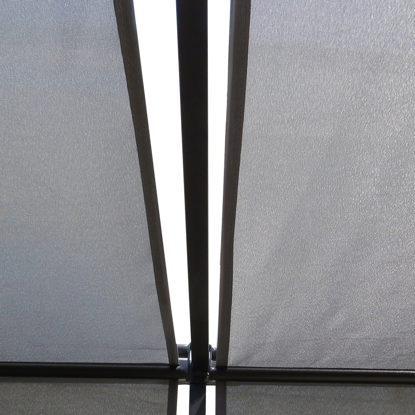 3 x 3(m) Steel Pergola Gazebo Garden Shelter with Retractable Roof Canopy for Outdoor, Patio, Dark Grey