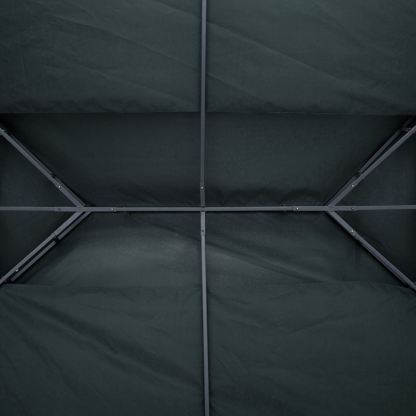 Outsunny 3x4m Gazebo Replacement Roof Canopy 2 Tier Top UV Cover Garden Patio Outdoor Sun Awning Shelters Deep Grey (TOP ONLY)