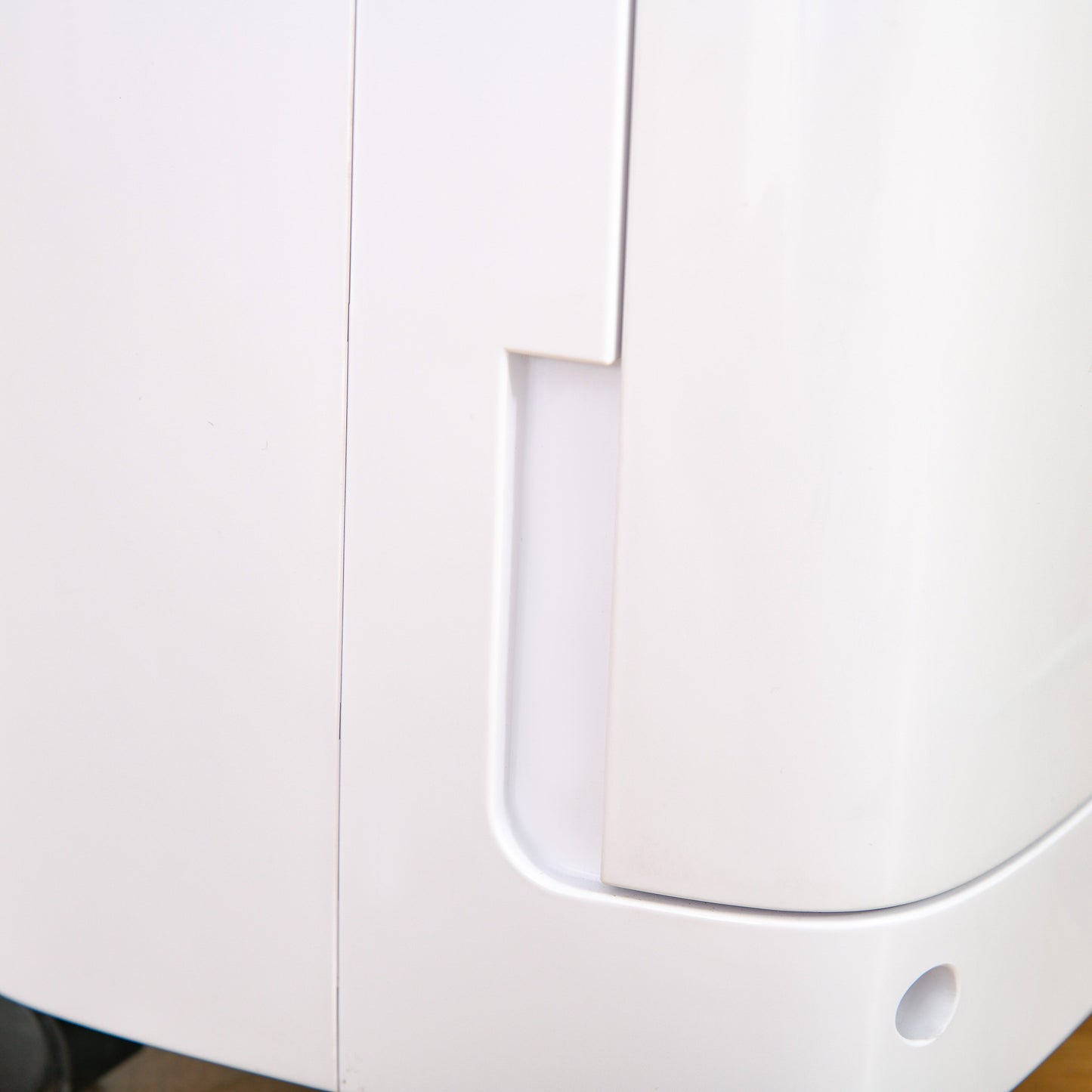 12L/Day Portable Dehumidifier for Home w/ 24H Timer, Humidity Display, 2 Speed Modes, 2500ml Electric Air Dehumidifier w/ Four Wheels, White