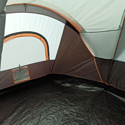 Outsunny 5-6 Man Dome Camping Tent Hiking Shelter UV Protection 3000mm Water Resistant Tunnel Tent - Multicolor