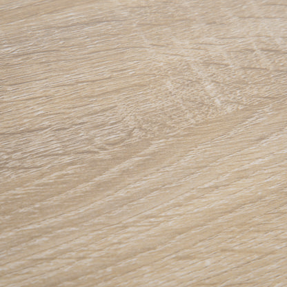 Mobile Wooden 2 Drawers Cabinet Storage Box with Wheels (Oak)