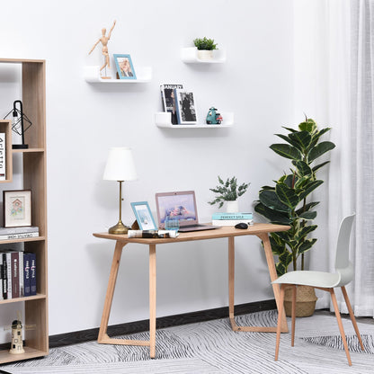 3 Piece U Shaped Shelves Set-White