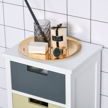 Tall Chest of Drawers, Storage Tower, Dresser Chest w/ 5 Detachable Drawers, Wood Top, Organizer Unit for Closets Bedroom Nursery Room Hallway