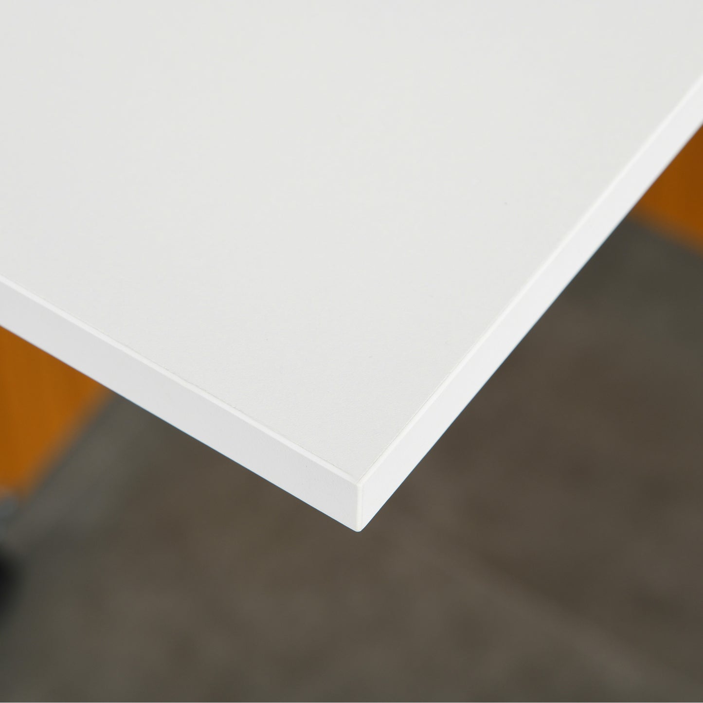 Retro Style Folding Dining Table Writing Desk Workstation w/ Casters Teak Colour, White
