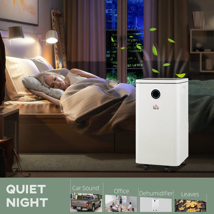 2500ML Portable Quiet Dehumidifier with WiFi Smart App Control, Electric Moisture Air Dehumidifier for Home Laundry Basement 10L/Day