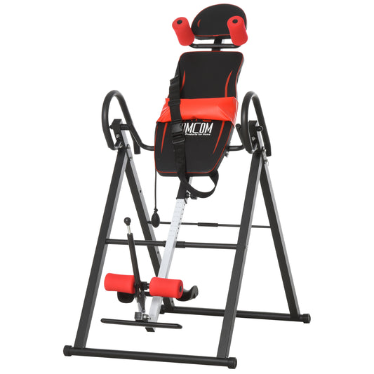 Steel Adjustable Gravity Inversion Table Red / Black