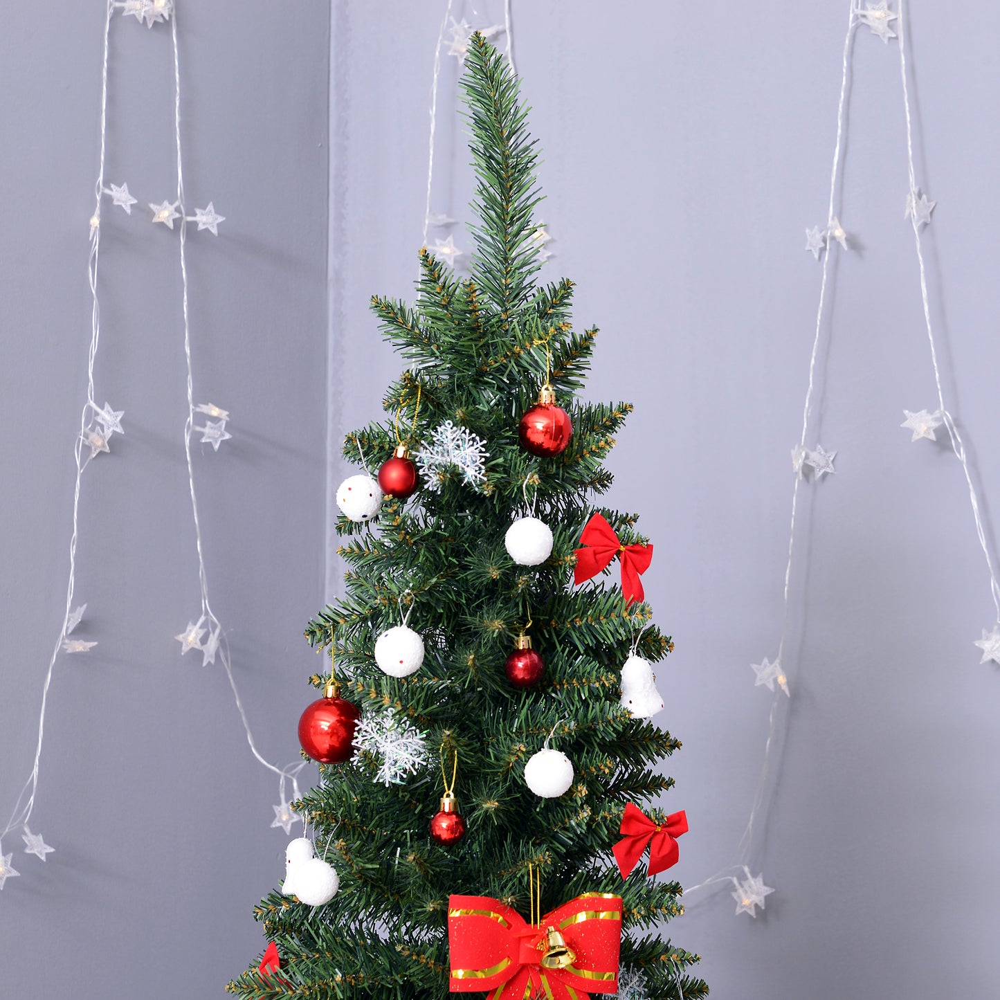 Artificial Christmas Tree Pine Tree W/Plastic Stand-Green 1.8M
