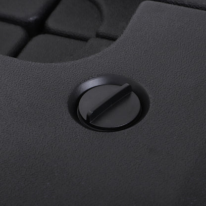 Outsunny 4 Pieces Portable Sand or Water Fillable Parasol Base Cross Stand Weights Square Holder Cantilever Garden (Pole&Cross Stand NOT INCLUDED)