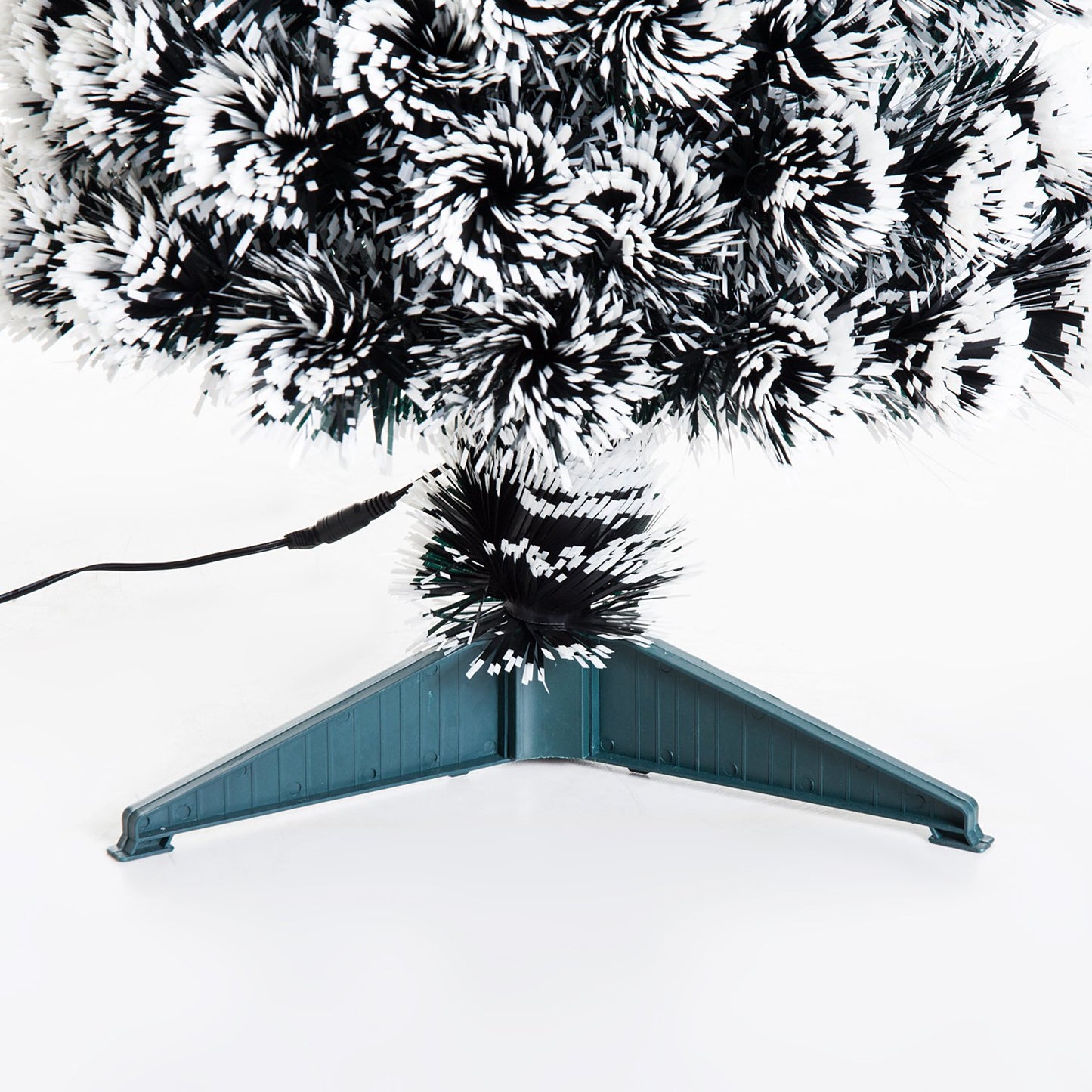 3ft 90cm Green/White Artificial Christmas Tree With Prelit LED
