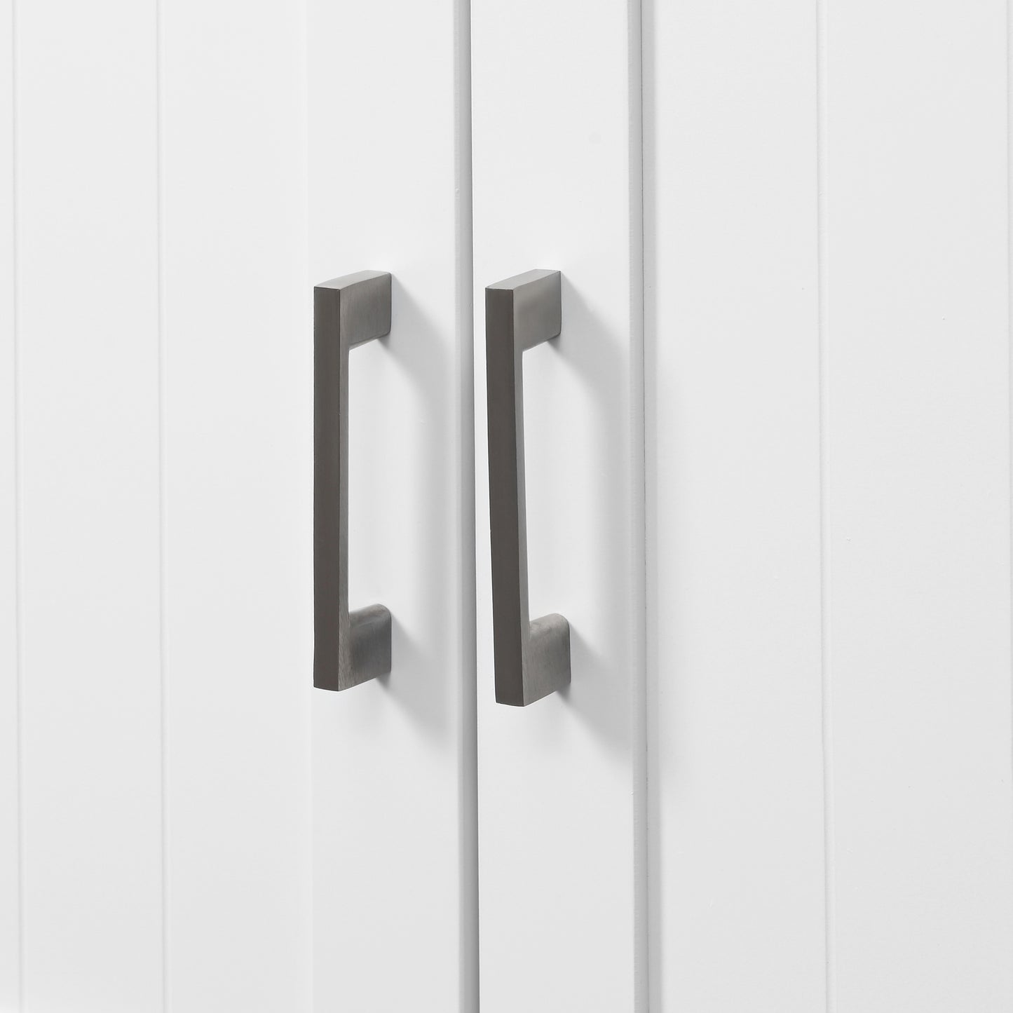 Kleankin Freestanding Bathroom Cabinet, Storage Cupboard with 2 Drawers, Double Doors, Adjustable Shelf, White