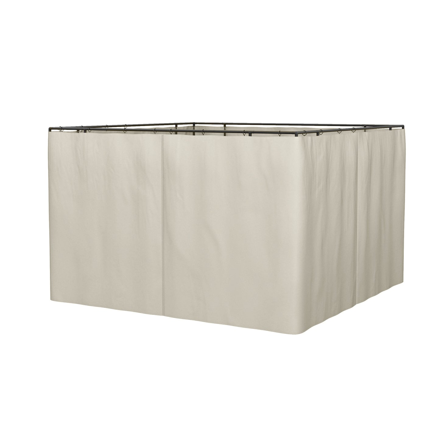Outsunny 4 Pack Universal Gazebo Replacement Sidewalls Privacy Panel for Most 3 x 3m Gazebo Canopy Pavilion Outdoor Shelter Curtains Beige