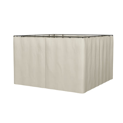 Outsunny 4 Pack Universal Gazebo Replacement Sidewalls Privacy Panel for Most 3 x 3m Gazebo Canopy Pavilion Outdoor Shelter Curtains Beige