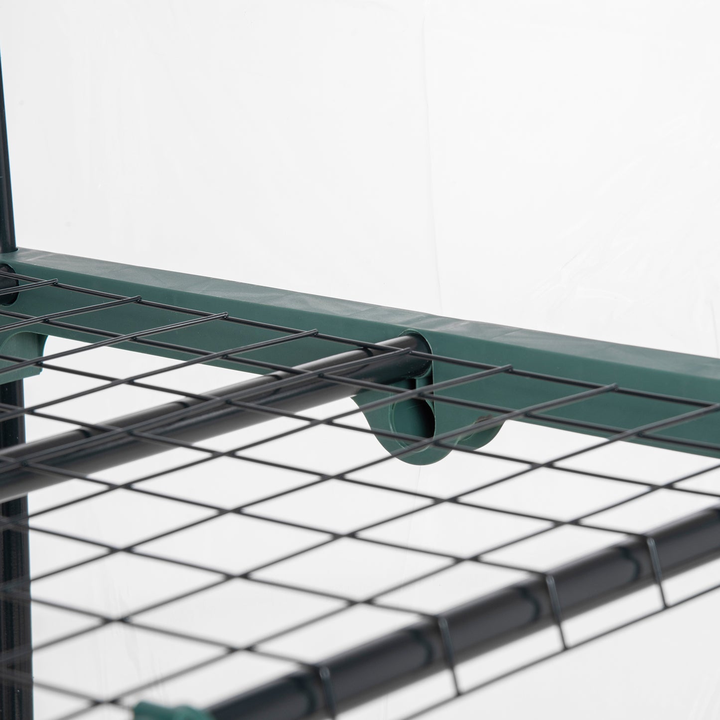 Outsunny 5 Tier Greenhouse Outdoor Flower Stand PVC Cover Portable Shed Metal Frame Transparent 69 x 49 x 193cm